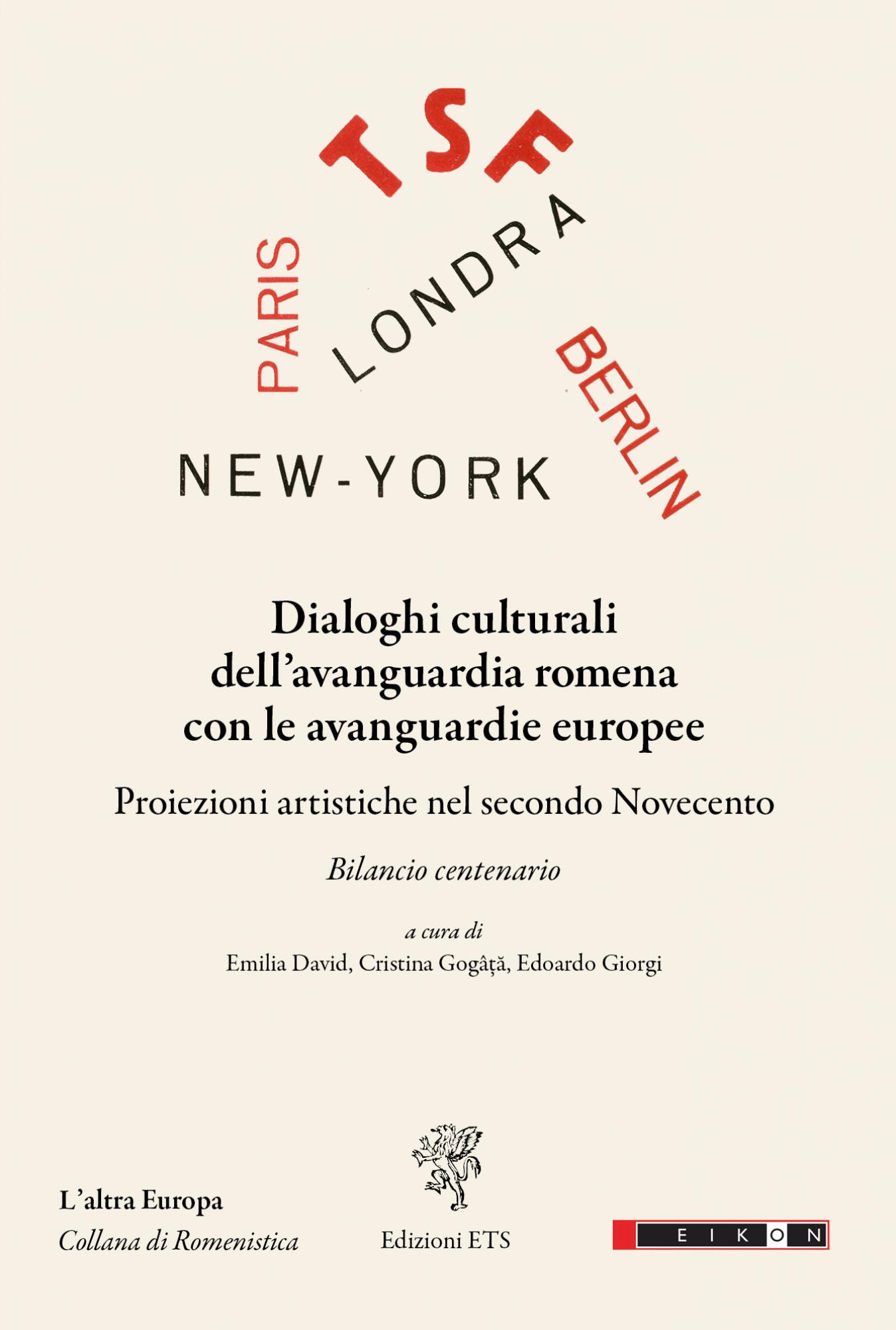 Dialoghi Culturali Dell avanguardia Romena Con Le Avanguardie Europee