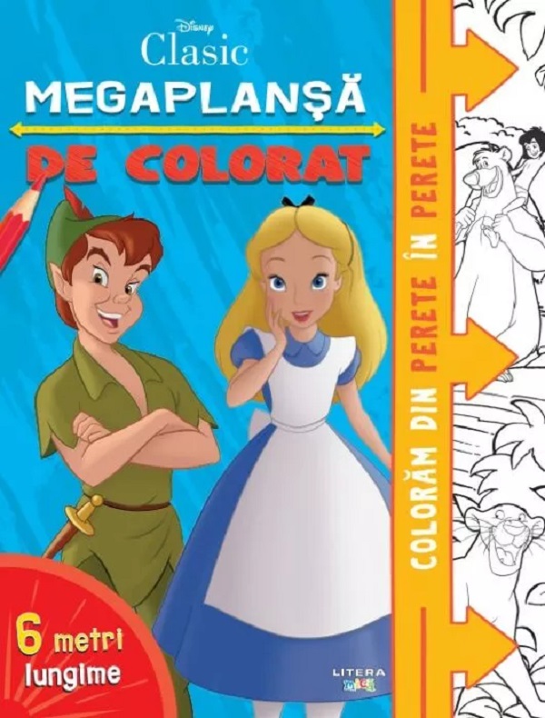 DISNEY CLASIC. Megaplansa de desenat. 6 metri