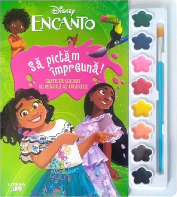 DISNEY. ENCANTO. SA PICTAM IMPREUNA! Carte de pictat cu pensula si acuarele