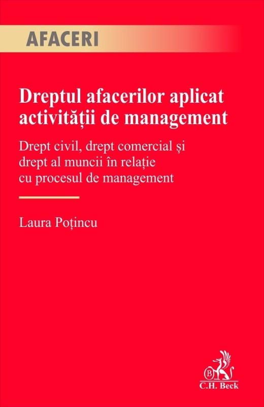Dreptul afacerilor aplicat activitatii de management
