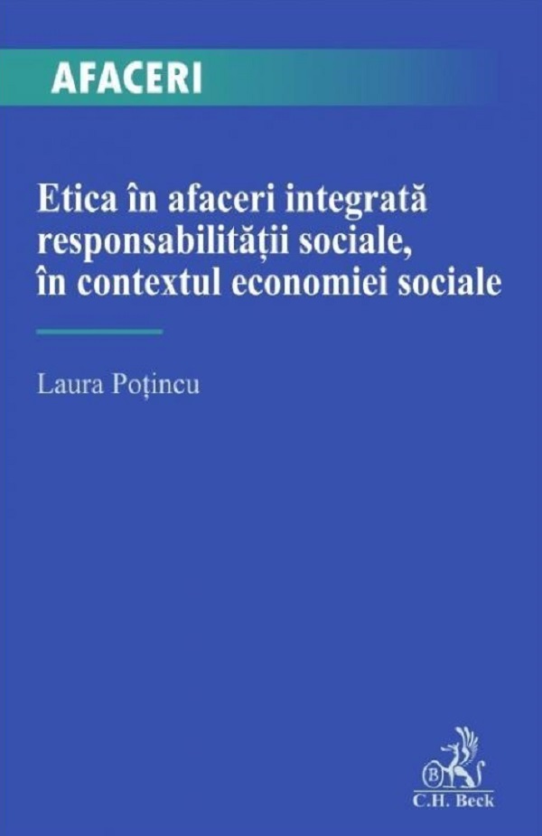 Etica in afaceri integrata responsabilitatii sociale in contextul economiei sociale