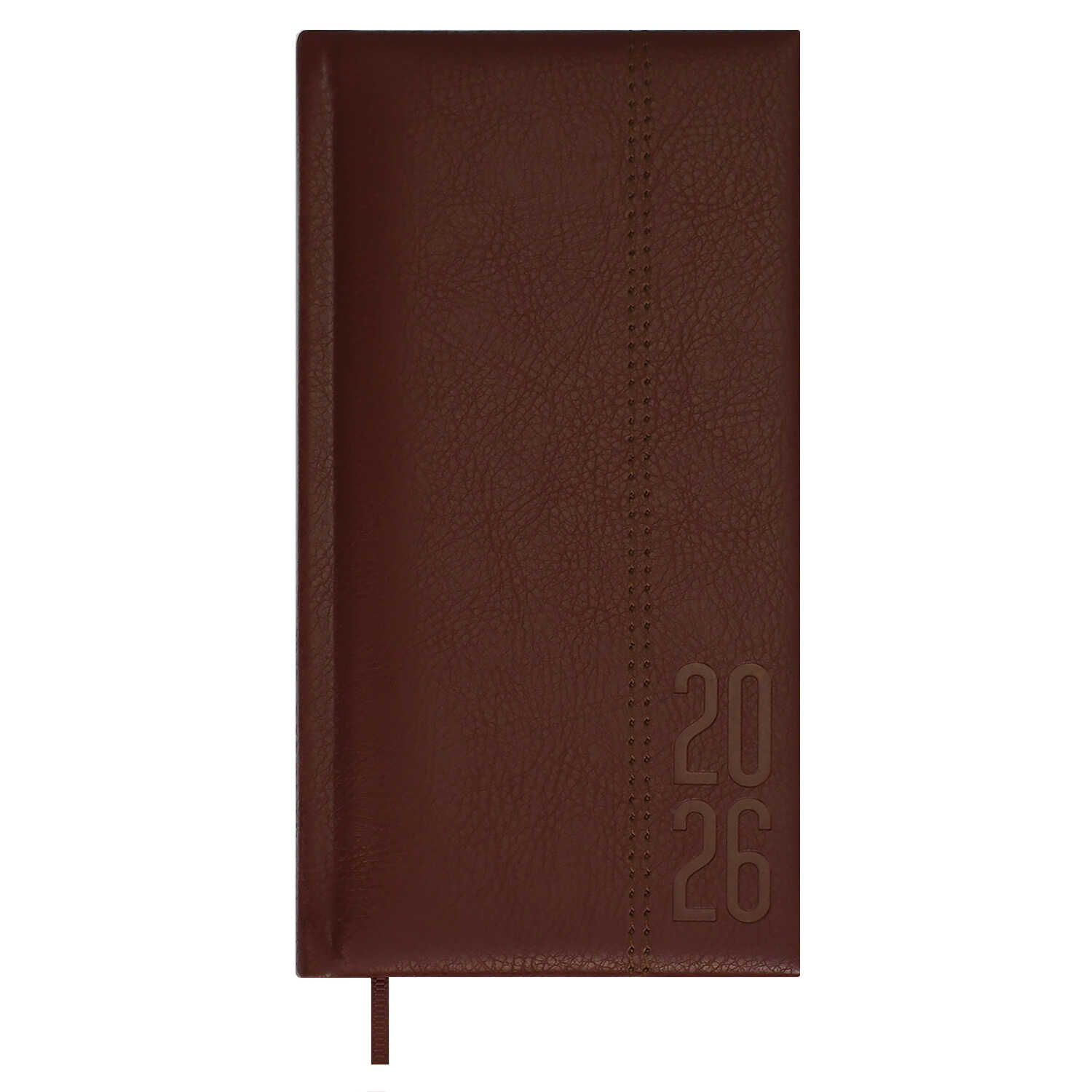 Еженедельник датированный 2026 ESCALADA НАППА КОРИЧНЕВЫЙ