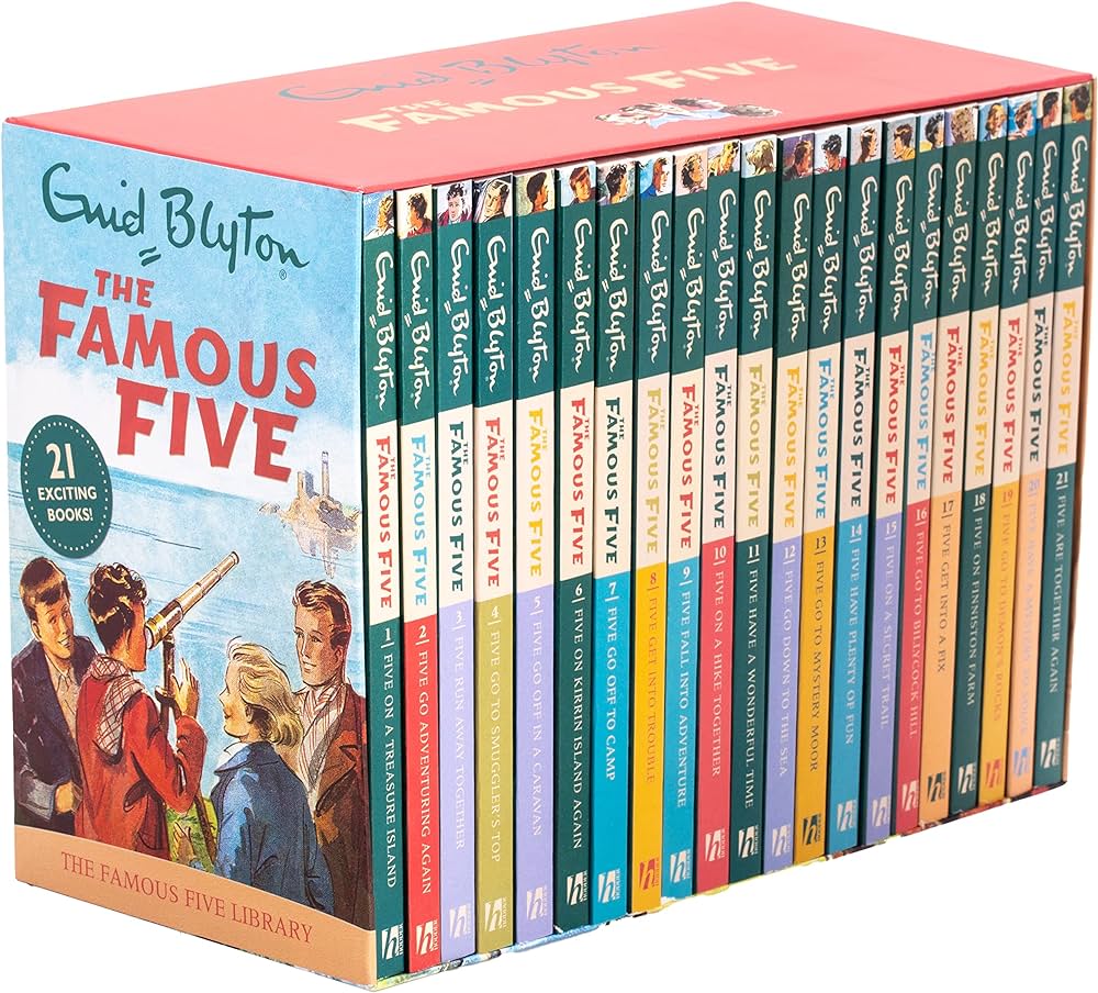 Famous Five 21 Series Books Box Set pack collection By Enid Blyton