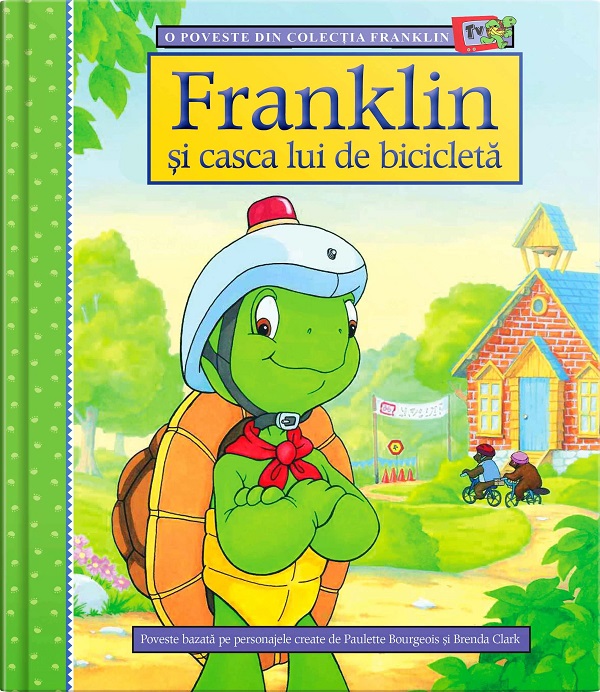 Franklin si casca lui de bicicleta