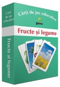 Fructe si legume. Carti de joc educative
