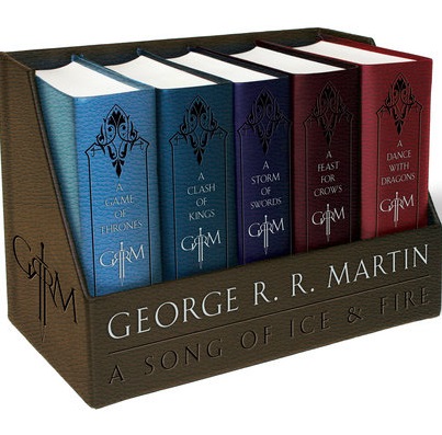George R. R. Martin's A Game of Thrones Leather-Cloth Boxed Set (Song of Ice and Fire Series)