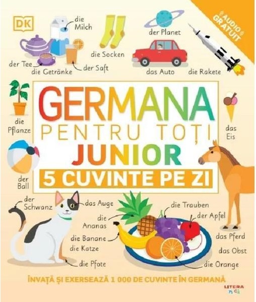 GERMANA PENTRU TOTI. JUNIOR. 5 cuvinte pe zi