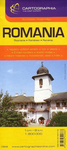 Harta turistica si rutiera Romania