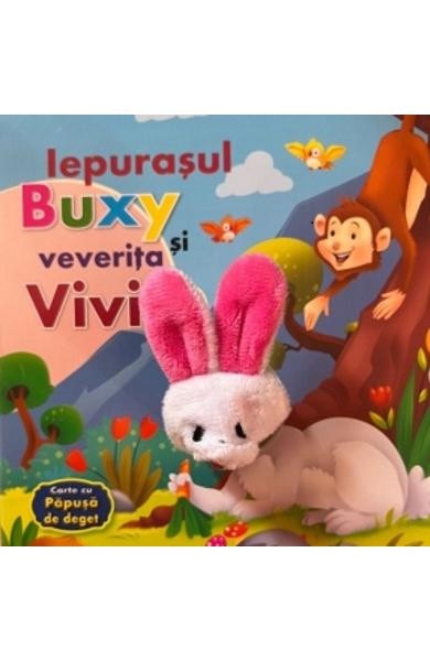 Iepurasul Buxy si veverita Vivi -  cu papusa de deget