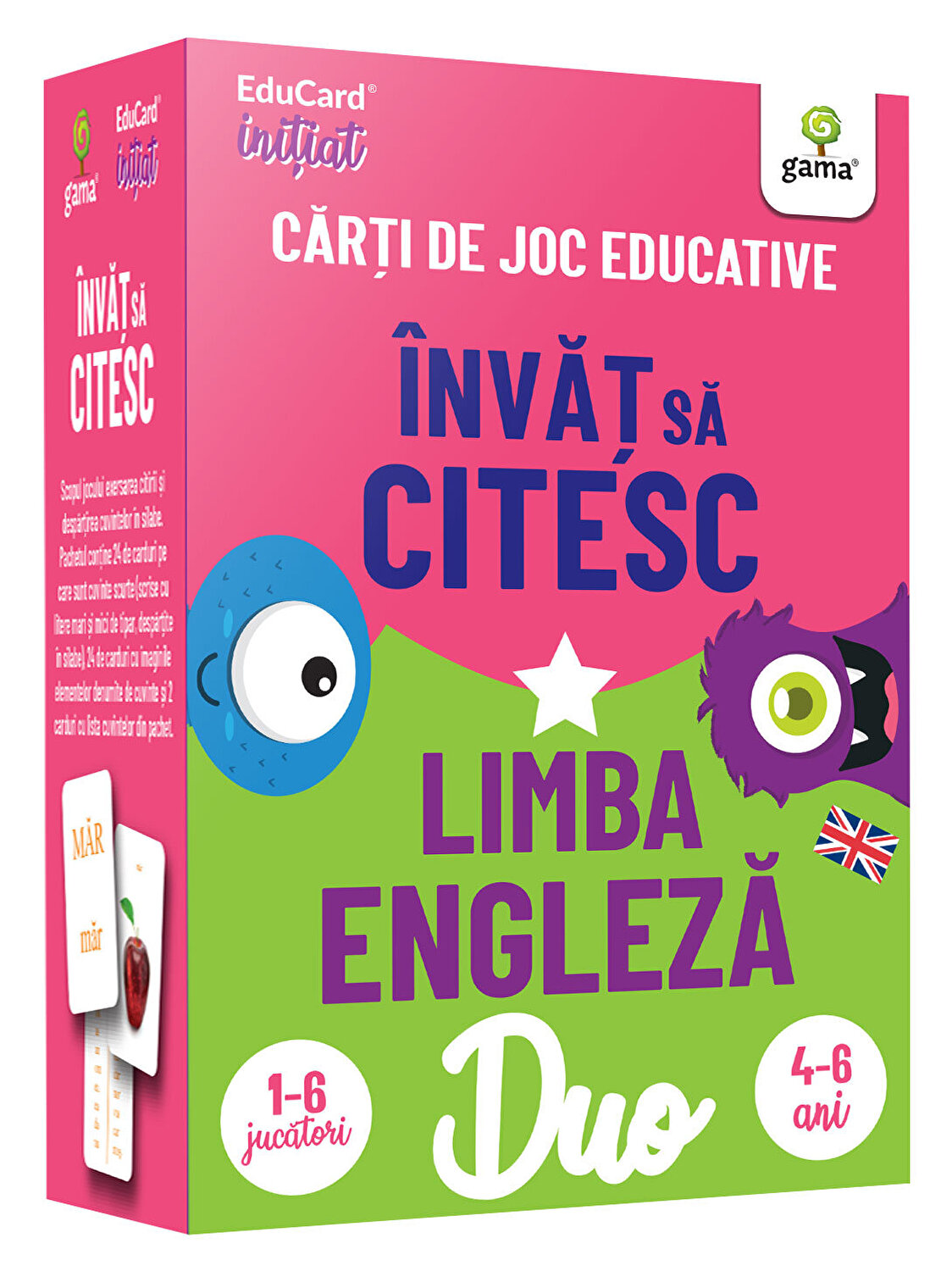 Invat sa citesc - Limba engleza. Carti de joc educative