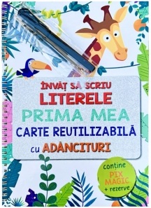 Invat sa scriu literele - carte cu adancituri