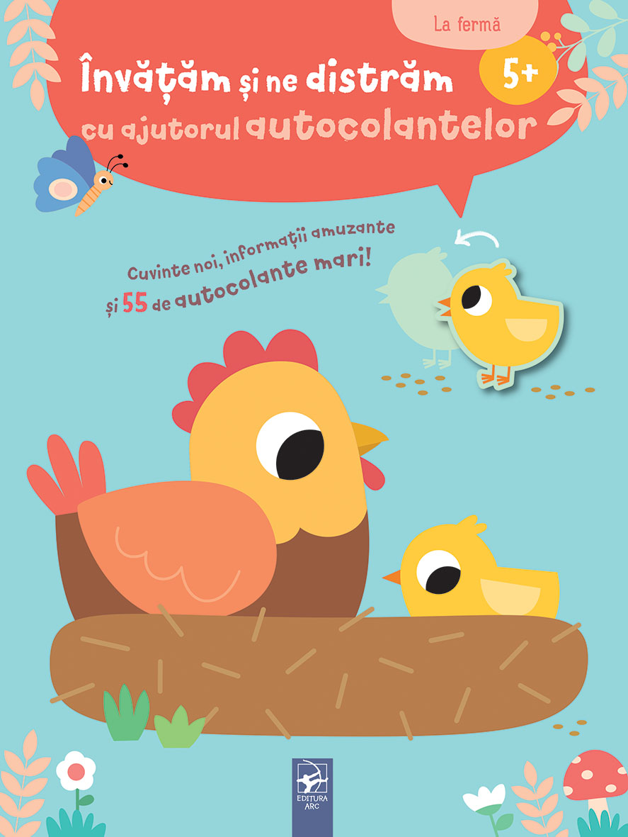 Invatam si ne distram cu ajutorul autocolantelor 5+ la ferma