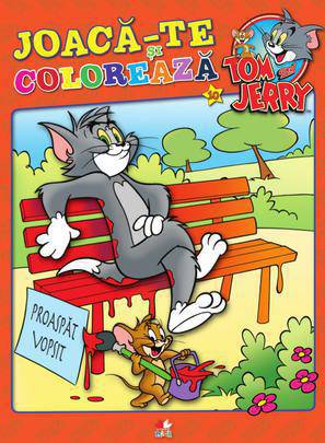 Joaca-te si coloreaza Tom si Jery V.10. Carte de colorat
