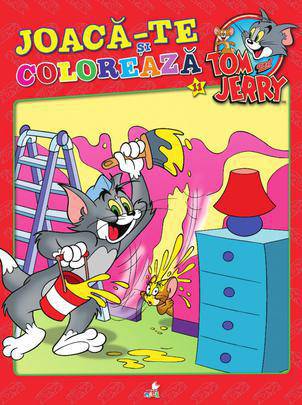 Joaca-te si coloreaza Tom si Jery V.11. Carte de colorat