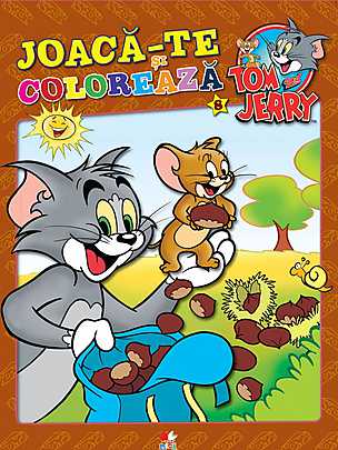 Joaca-te si coloreaza Tom si Jery V.8. Carte de colorat