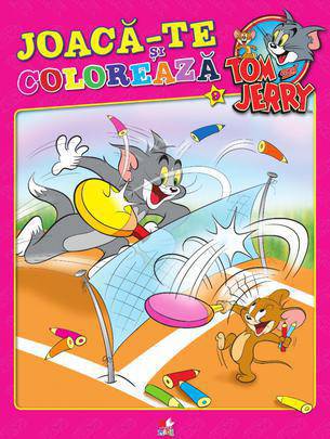 Joaca-te si coloreaza Tom si Jery V.9. Carte de colorat