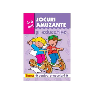 Jocuri amuzante si educative pentru prescolari 4-6 ani (mov)