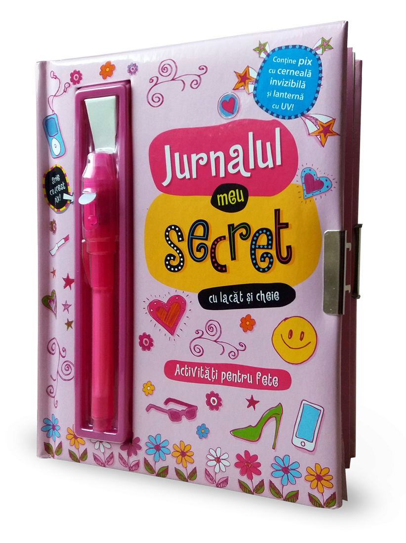 Jurnalul meu secret cu lacat si cheie