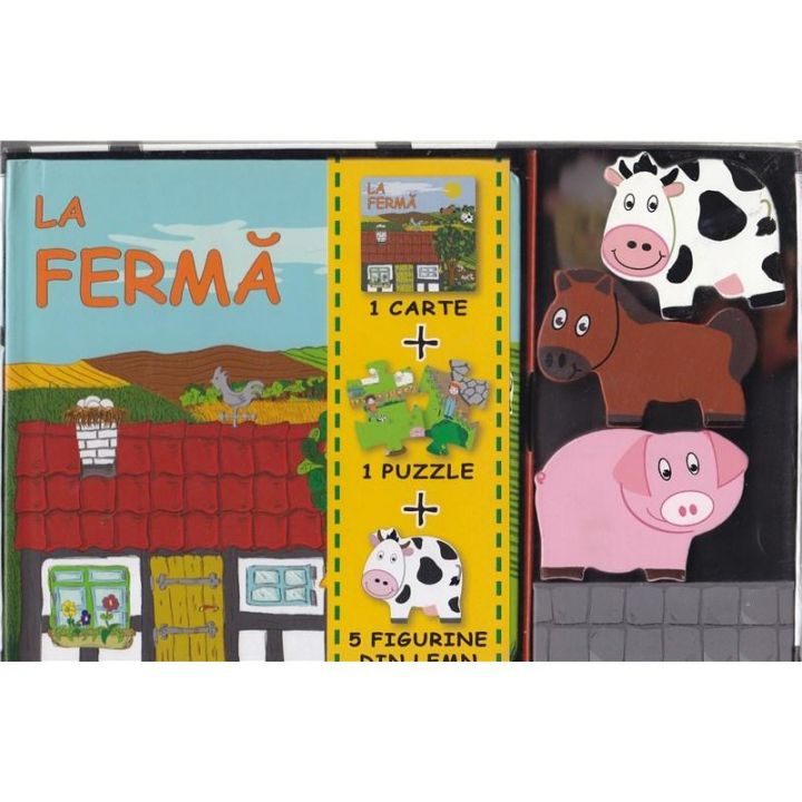 La ferma - set puzzle carte figurine