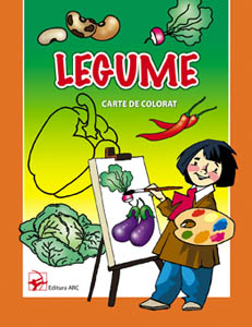 Legume. Carte de colorat.