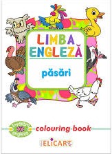 Limba engleza. Pasari colouring book