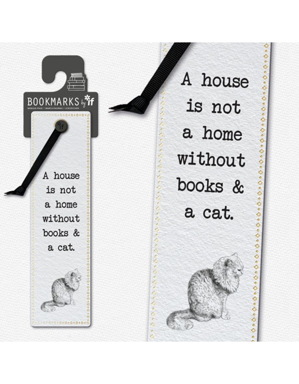Literary Bookmarks: Books & a Cat