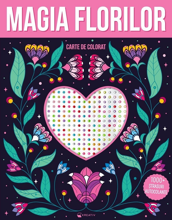 Magia florilor – 1000 strasuri autocolante