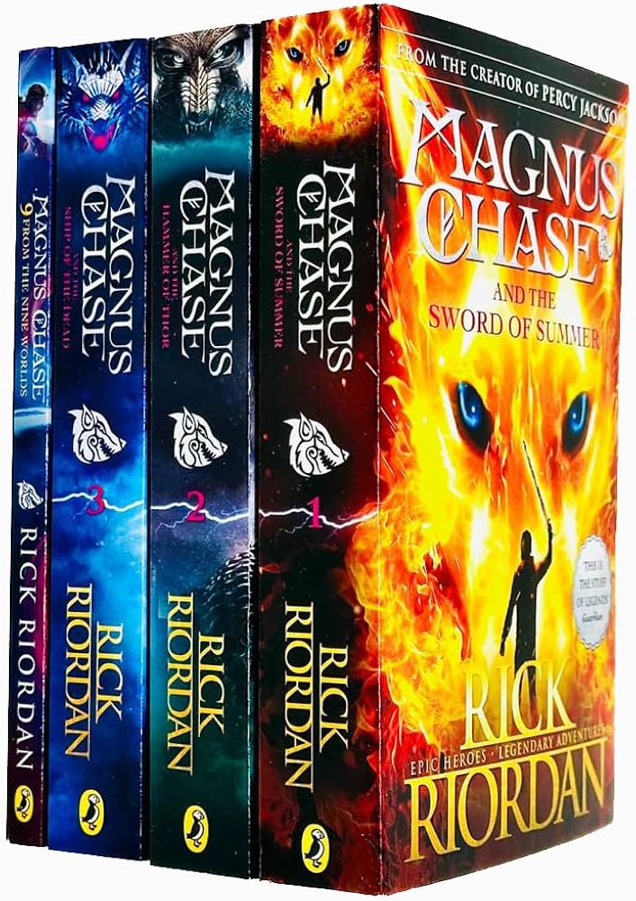 Magnus Chase and the Gods of Asgard 4 Books Collection Set By Rick Riordan
