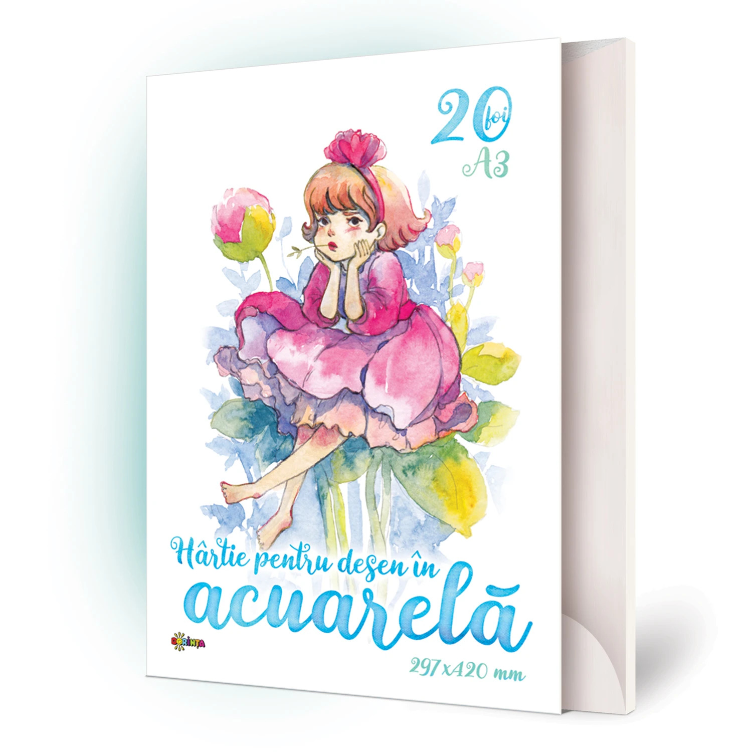 Mapa desen acuarela A3