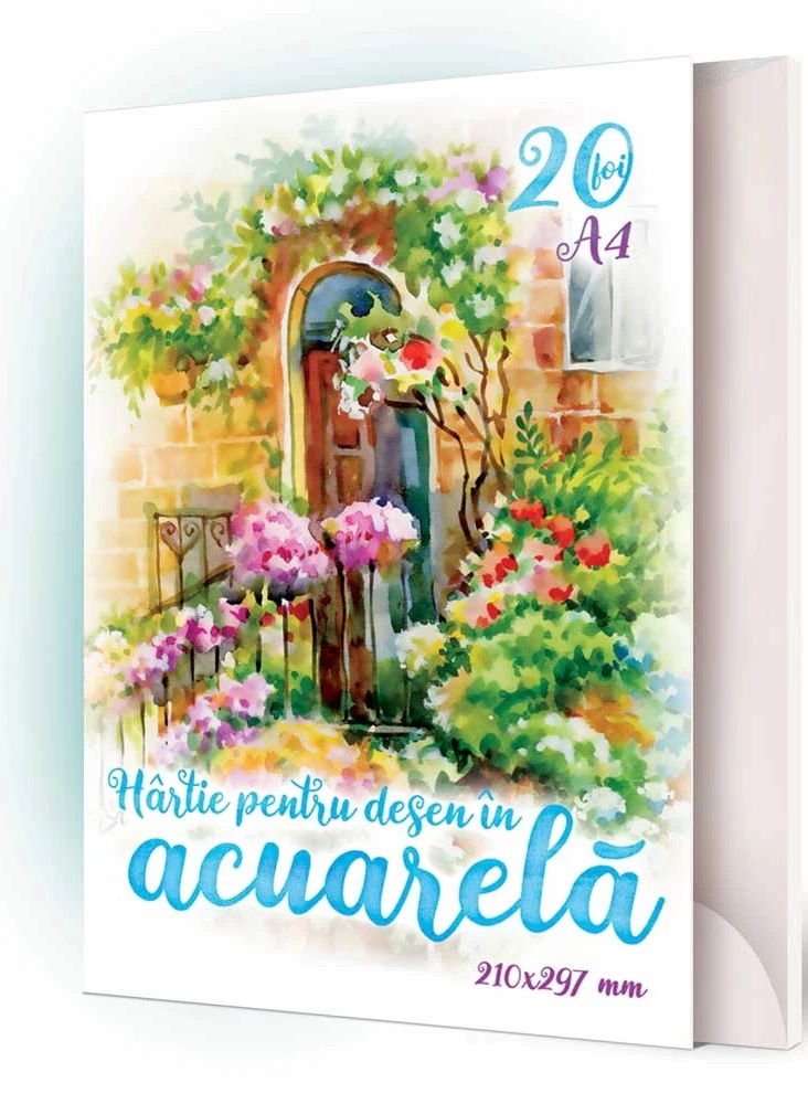 Mapa desen acuarela A4