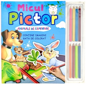 Micul pictor: Animale de companie. - Set 8 creioane