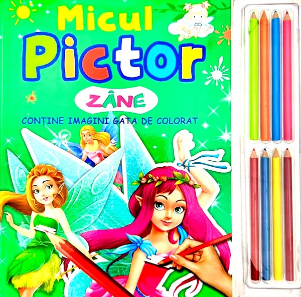 Micul pictor - Zane - Set 8 creioane