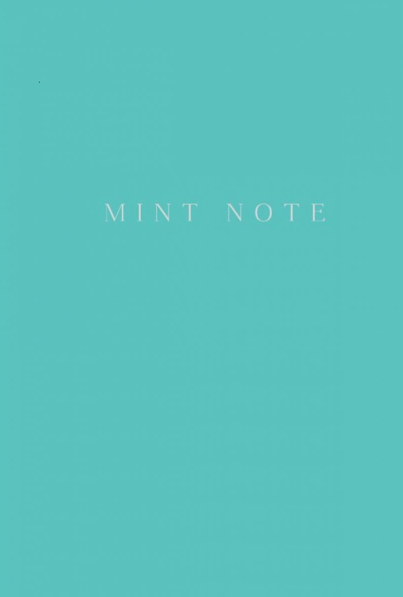 Mint Note. Стильный блокнот с мятными страницами