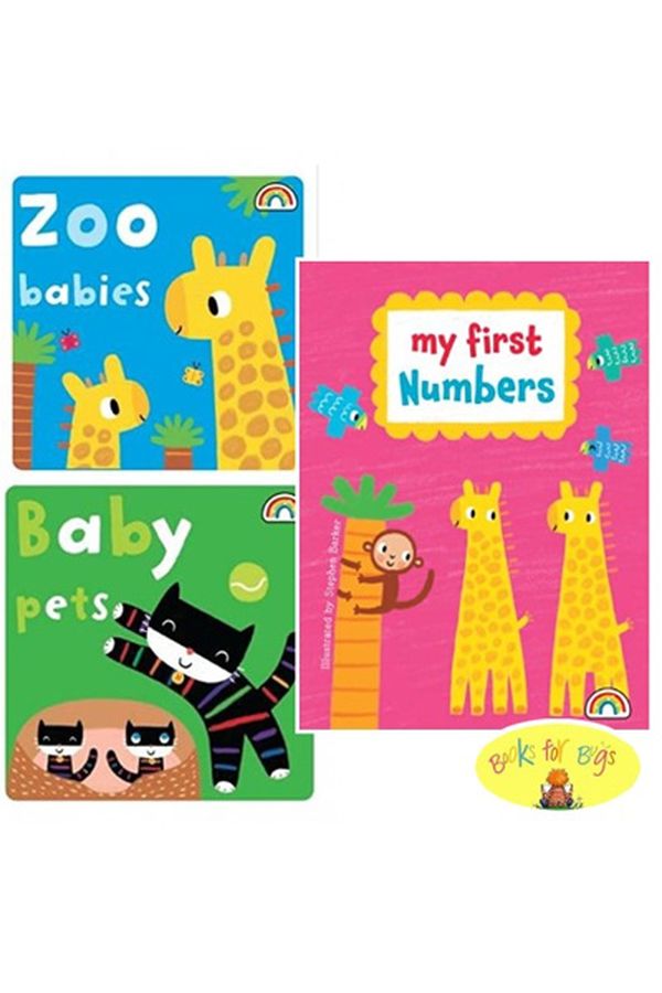 My First Numbers Collection Zoo Babies & Baby Pets Board Book Set