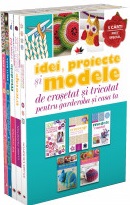 Pachet Idei proiecte si modele de crosetat si tricotat pentru garderoba si casa ta (5 Carti)