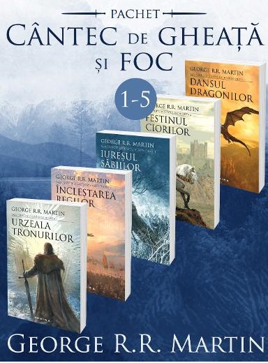 Pachet Seria Cantec de Gheata si Foc Vol 1-5
