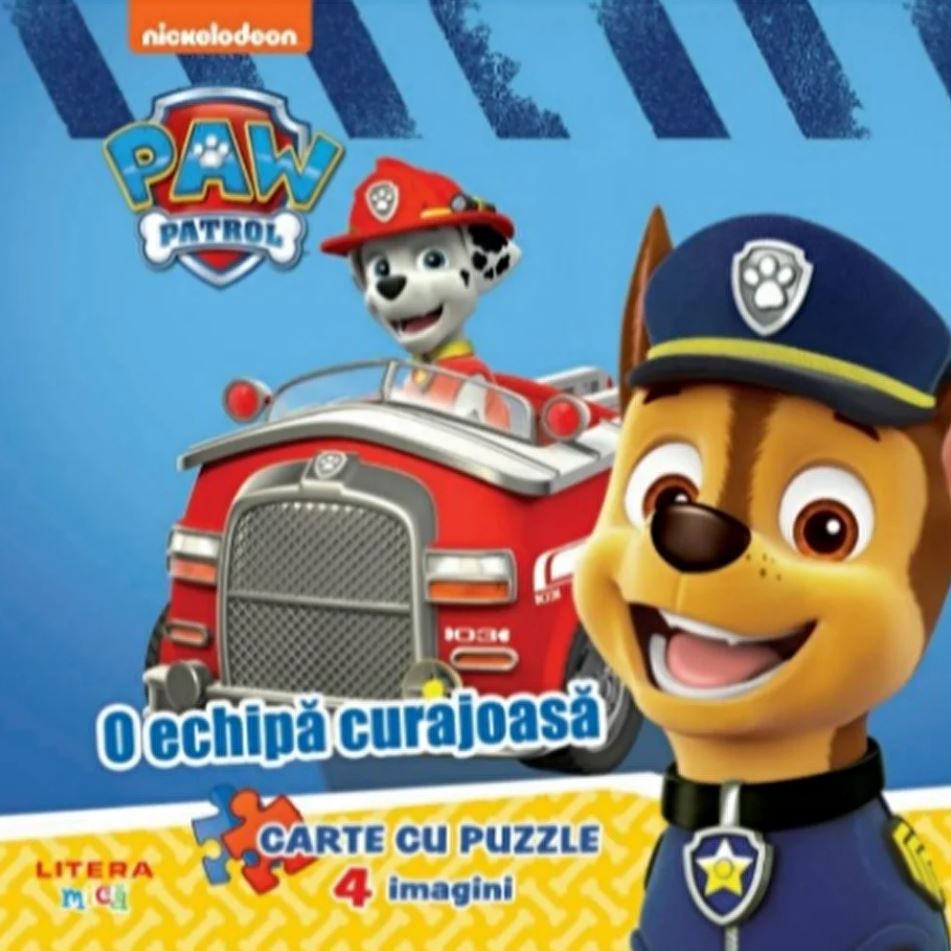 PAW Patrol. O ECHIPA CURAJOASA. Carte cu rebus