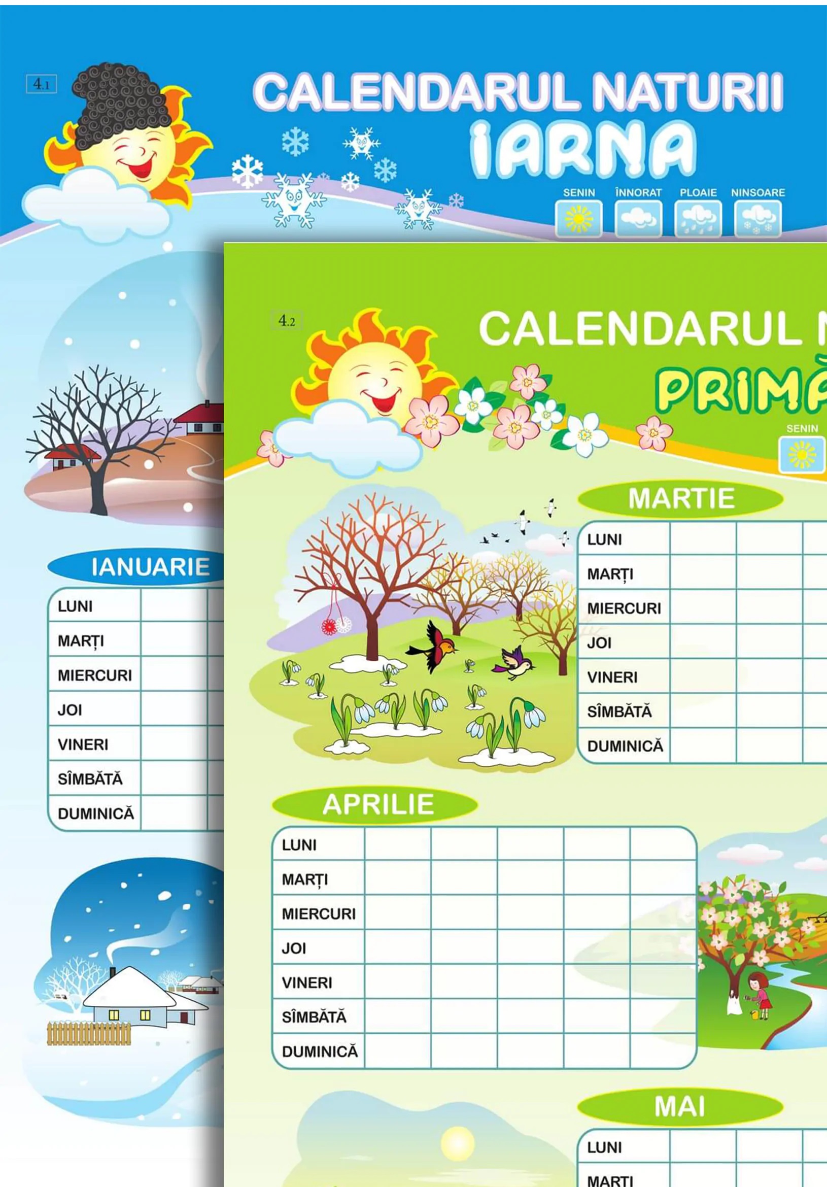 Plansa calendarul naturii Vara -toamna