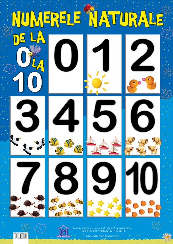 Plansa Numerele Naturale 0-10