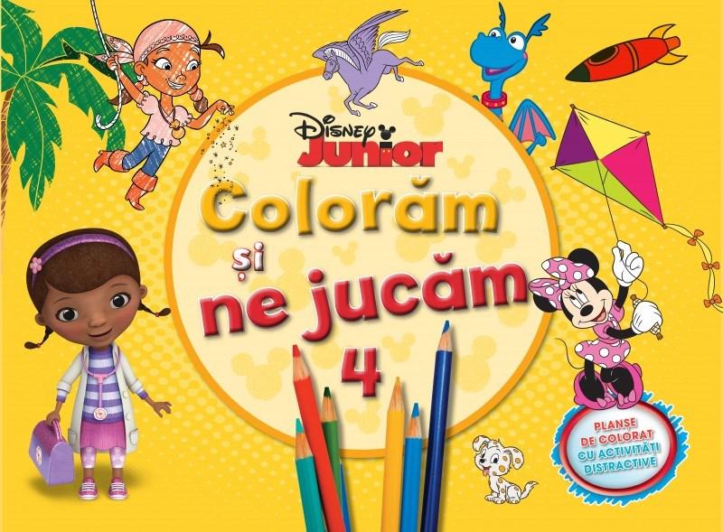 Planse de colorat cu activitati distractive. vol.4. Coloram si ne jucam Disney