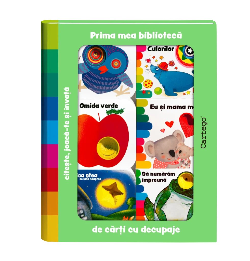 Prima mea biblioteca de carti cu decupaje