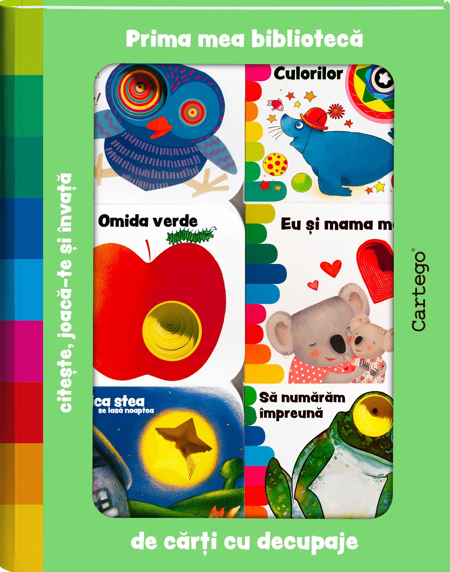 Prima mea biblioteca de carti cu decupaje