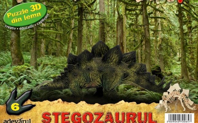 Puzzle 3D. Stegozaurul (nr.6)