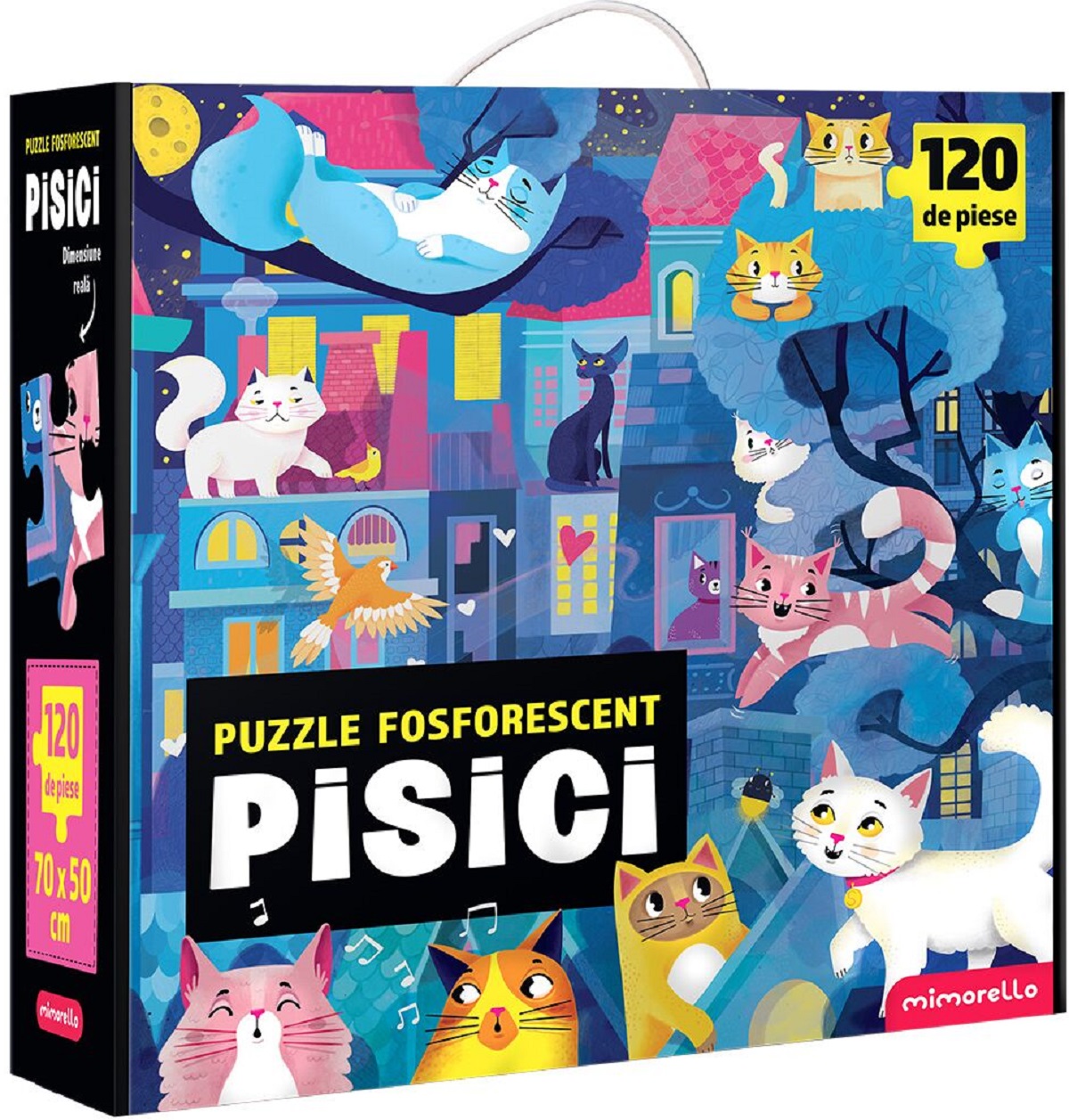 Puzzle Fosforescent Mimorello - Pisici