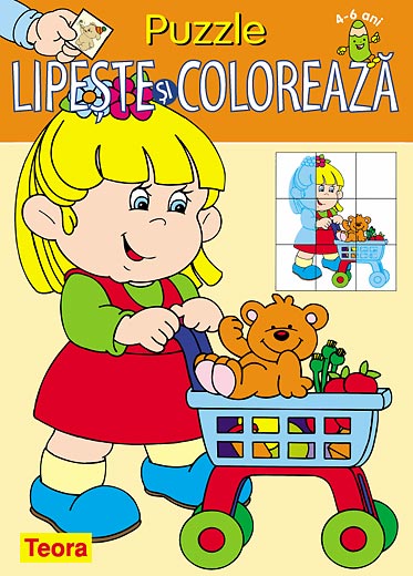 Puzzle - Lipeste si coloreaza 3