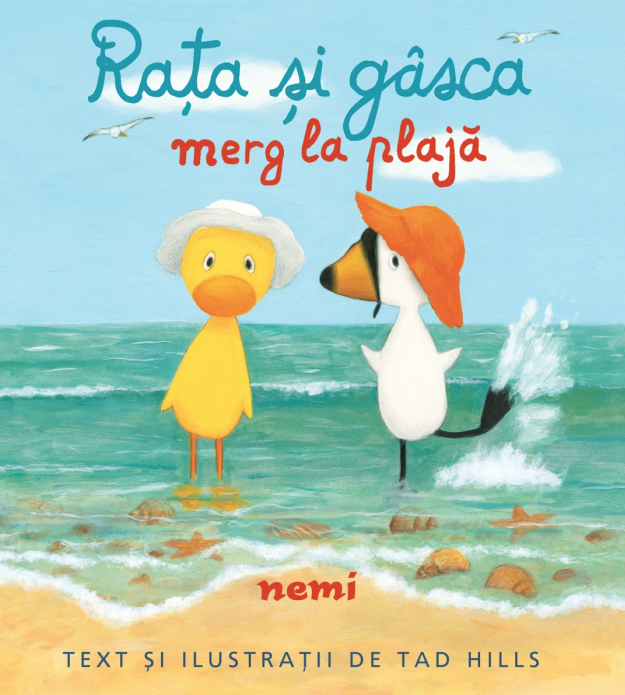 Rata si gasca merg la plaja