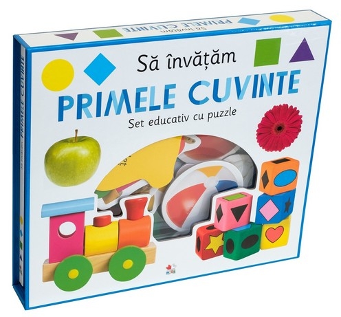 Sa invatam primele cuvinte. Set educativ cu puzzle