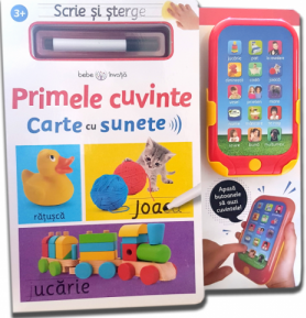 SCRIE SI STERGE. PRIMELE CUVINTE. Carte cu sunete