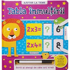 Scrii si stergi - Tabla inmultirii