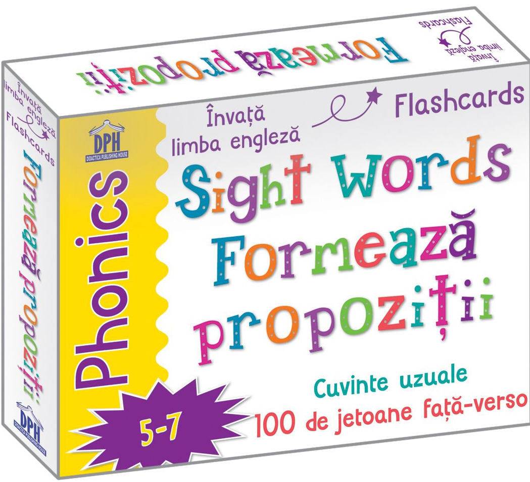 Sight Words - Formeaza propozitii - Jetoane limba engleza